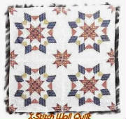 Starburst Cross-Stitch Wall Quilt